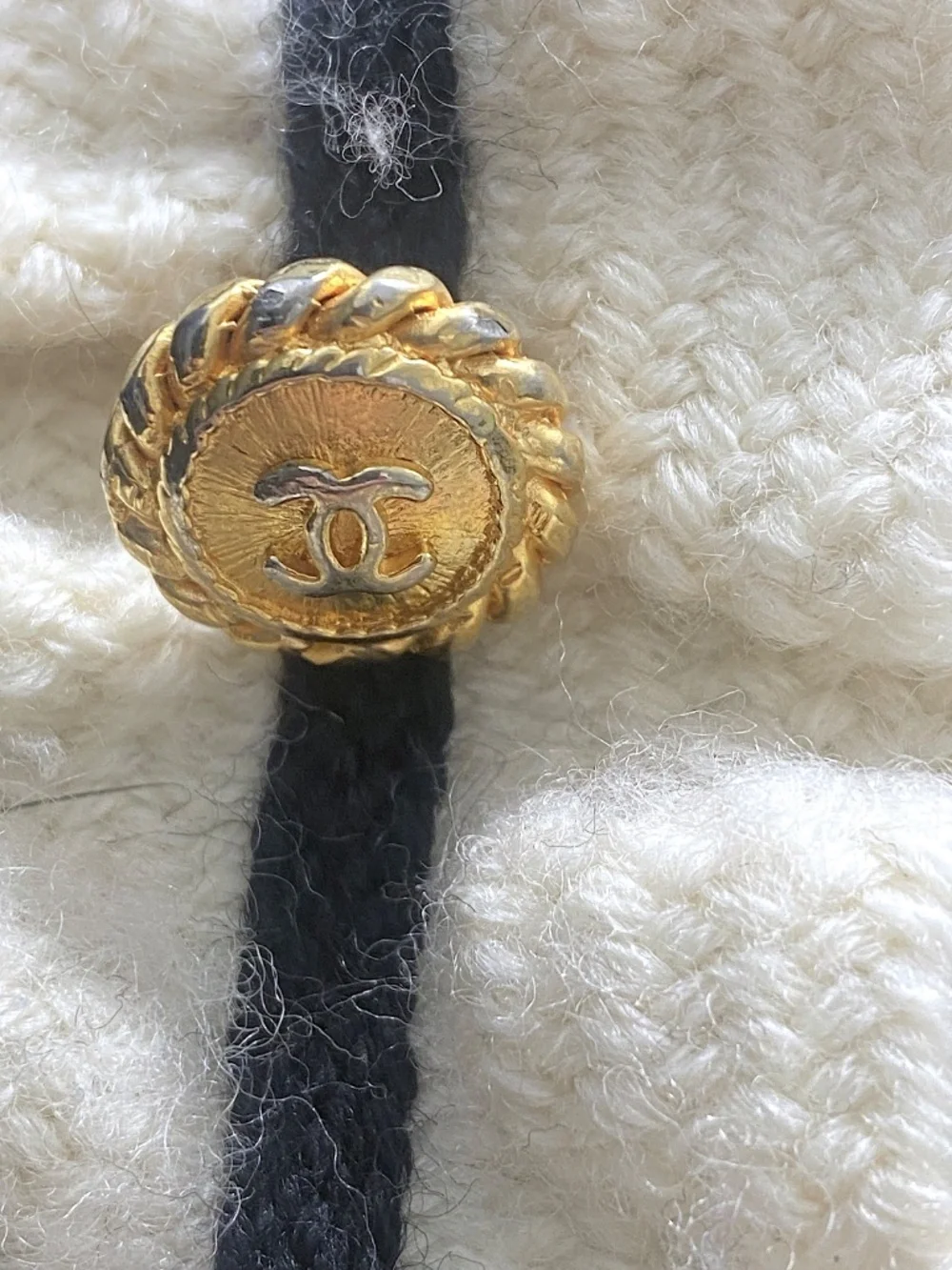 Vintage CHANEL Evening Jacket Fall 1988 Collection - Dark Navy Wool Crepe Sz. 38